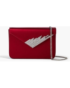 Giuseppe Zanotti Iveery Satin Clutch - Red
