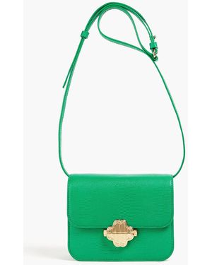 Maje Lizard-effect Leather Cross-body Bag - Green