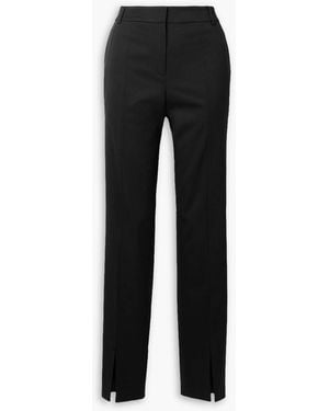 Tibi Cassius Wool-blend Slim-leg Trousers - Black