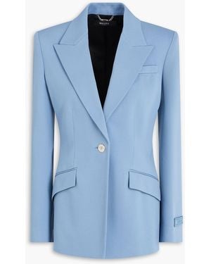 Versace Wool-Blend Twill Blazer - Blue