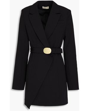 Nicholas Mackenzie Belted Crepe Mini Dress - Black