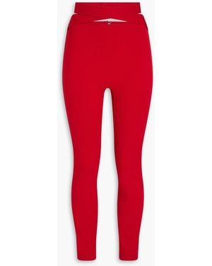 Dolce & Gabbana Stretch-jersey leggings - Red