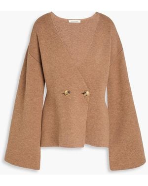 By Malene Birger Doppelreihiger cardigan "tinley" aus einer wollmischung - Natur