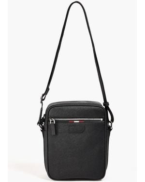 Bally Pablo Textured-Leather Messenger Bag - Black