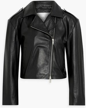 Envelope Petit Biker Leather Biker Jacket - Black