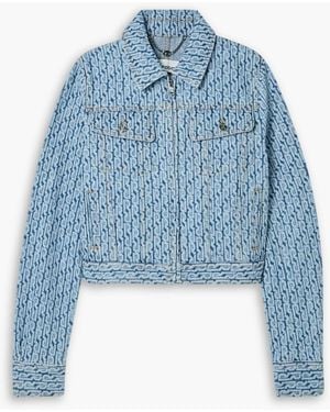 Rabanne Denim-jacquard Jacket - Blue