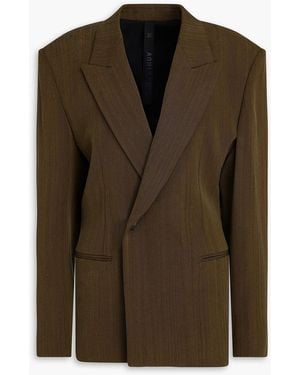 Petar Petrov Big Spender Grain De Poudre Blazer - Brown