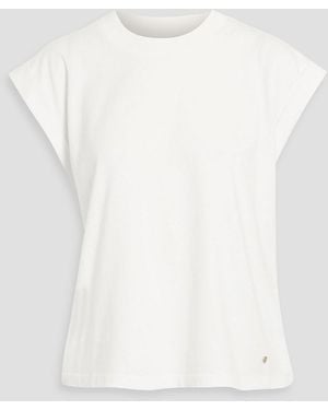 Anine Bing Caspen Cotton-Jersey T-Shirt - White