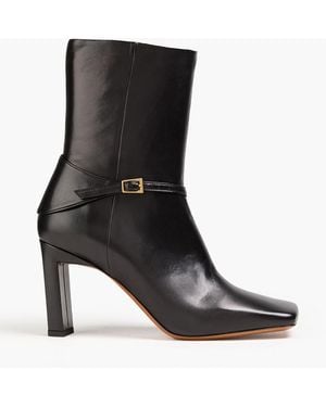 Wandler Isa Buckled Leather Ankle Boots - Black