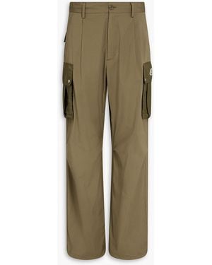 Moncler Cotton-blend Cargo Trousers - Green