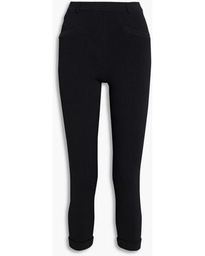 Altuzarra Vinnie Stretch-Knit Capri Pants - Black