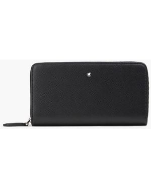 Montblanc Sartorial Textured-Leather Continental Wallet - Black