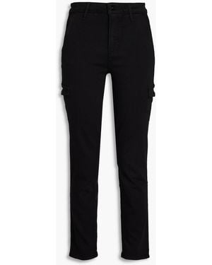 PAIGE High-rise Slim-leg Jeans - Black