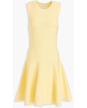 Claudie Pierlot Knitted Mini Dress - Yellow