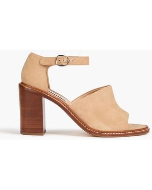 Gabriela Hearst Beau Suede Sandals - Natural