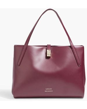 Loulou de Saison Cary Leather Tote - Purple