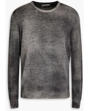 120% Lino Mélange Cashmere Jumper - Grey