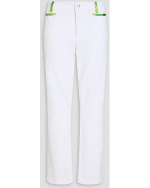 Emilio Pucci Stretch-crepe Slim-leg Trousers - White