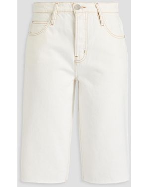 FRAME Denim Shorts - White