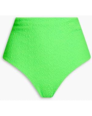 Mara Hoffman Lydia bikini-höschen aus recyceltem cloqué - Grün