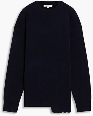 Tibi Anna Cutout Wool-Blend Sweater - Blue