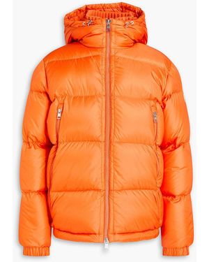 Moncler Rivau Quilted Shell Hooded Down Jacket - Orange