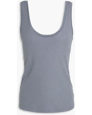 James Perse -blend Ribbed Jersey Tank - Grey