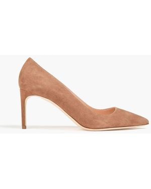 Rupert Sanderson Nada Suede Court Shoes - Pink