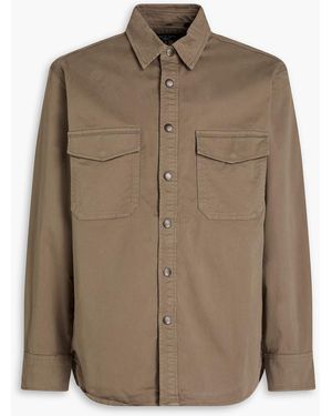 Rag & Bone Cotton-Blend Sateen Shirt - Brown