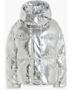 Maje Quilted Padded Shell Jacket - White