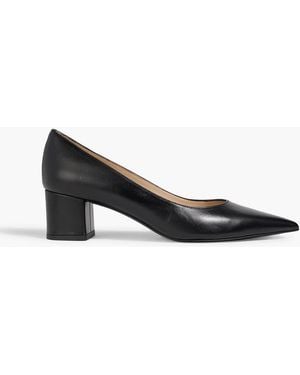 Stuart Weitzman Power Leather Pumps - Black