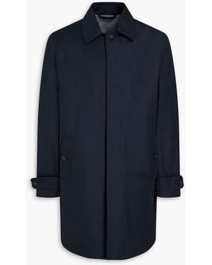 Slowear Cotton-blend Twill Coat - Blue