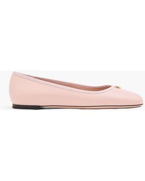Bally Biuty Leather Ballet Flats - Pink