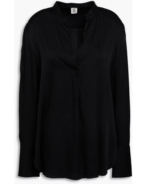 By Malene Birger Silk-Blend Satin Tunic - Black