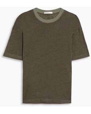 Stateside Slub Linen-jersey T-shirt - Green