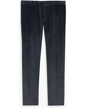 Canali Cotton-Blend Corduroy Pants - Blue