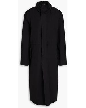 James Perse Cotton-blend Hooded Parka - Black