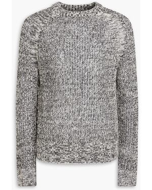 LE17SEPTEMBRE Marled Knitted Sweater - Gray