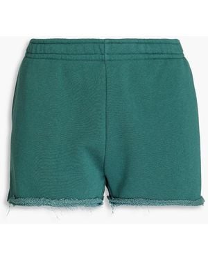 Rag & Bone Baja French Cotton-Blend Terry Shorts - Green