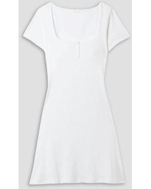 Skin Pearle Pointelle-knit Cotton Nightdress - White