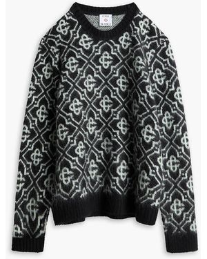 CASABLANCA Jacquard-Knit Jumper - Black