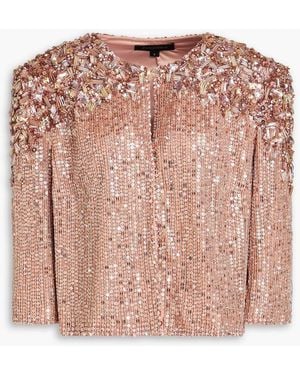 Jenny Packham Bolero "gaia" aus tüll mit -effekt und verzierung - Pink