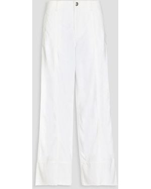 Rag & Bone Featherweight Arianna High-Rise Wide-Leg Jeans - White