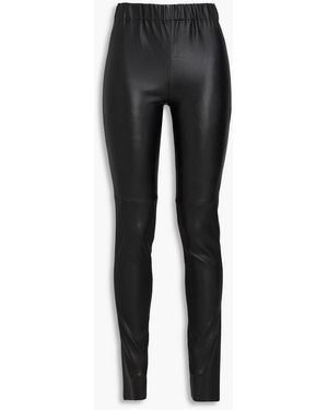 Dom Goor Leggings aus leder - Schwarz