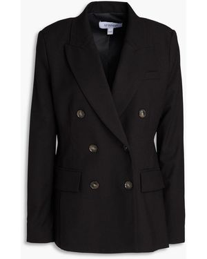 10 Crosby Derek Lam Doppelreihiger blazer aus twill - Schwarz