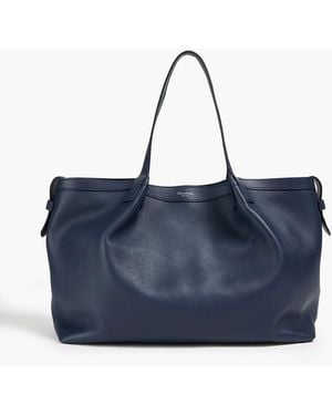 Serapian Secret Rugiada Pebbled-Leather Tote - Blue