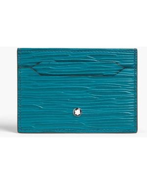 Montblanc Meisterstück 4810 Embossed Leather Cardholder - Blue