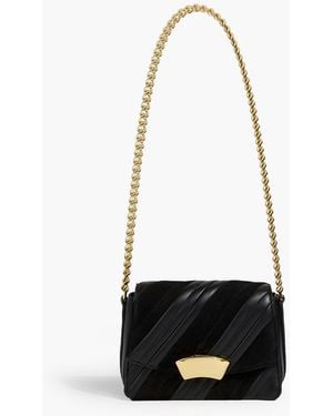 3.1 Phillip Lim Id Quilted Leather And Suede Shoulder Bag - White