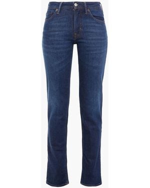 Acne Studios Faded Mid-Rise Slim-Leg Jeans - Blue