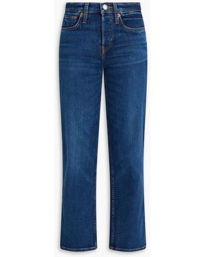RE/DONE Mid-Rise Straight-Leg Jeans - Blue